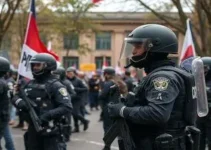 PMs armados em escola