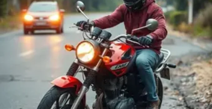 acidente de motocicleta