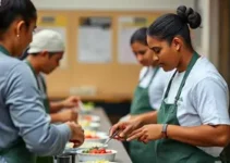 refeições gratuitas e qualificação profissional
