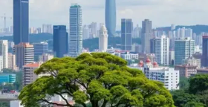 árvores plantadas em São Paulo