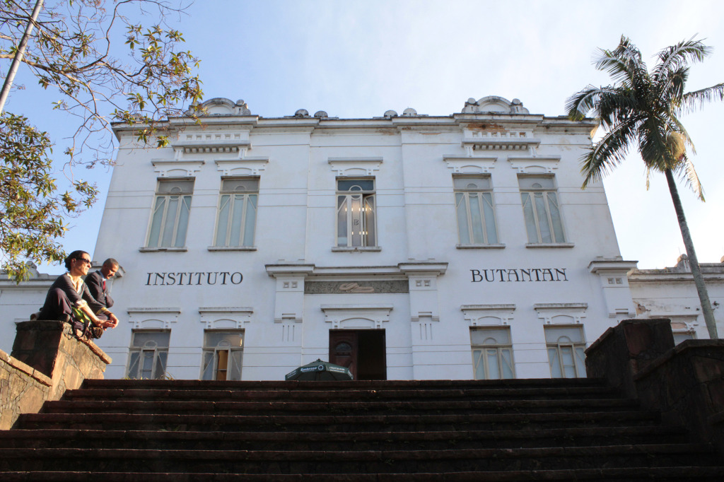 O Prédio Central, onde funciona a Bibliteca do Instituto Butantan