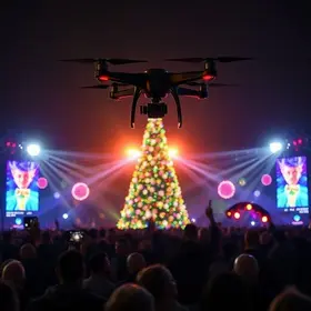 Concerto de Natal com drones