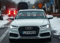 homem esfaqueado dentro de Audi