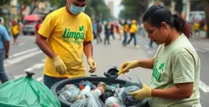 mutirão de limpeza