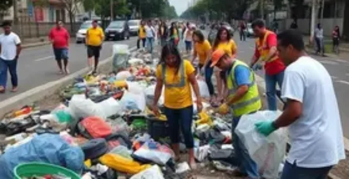 mutirão de combate ao descarte irregular