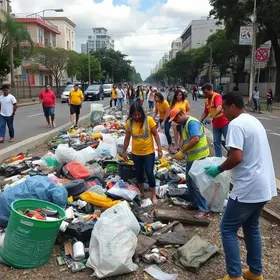 mutirão de combate ao descarte irregular