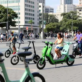 consulta pública sobre regras para circulação de bicicletas e patinetes elétricos