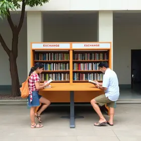 troca de livros