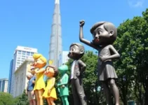 Estátuas da Turma da Mônica em São Paulo