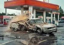 carro invade loja de conveniência