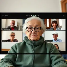 reunião virtual sobre direitos da pessoa idosa