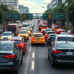 trânsito em São Paulo