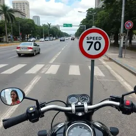 faixas exclusivas para motos em SP