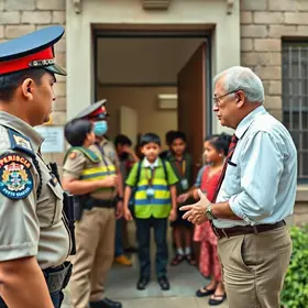 entrada de policiais em escola